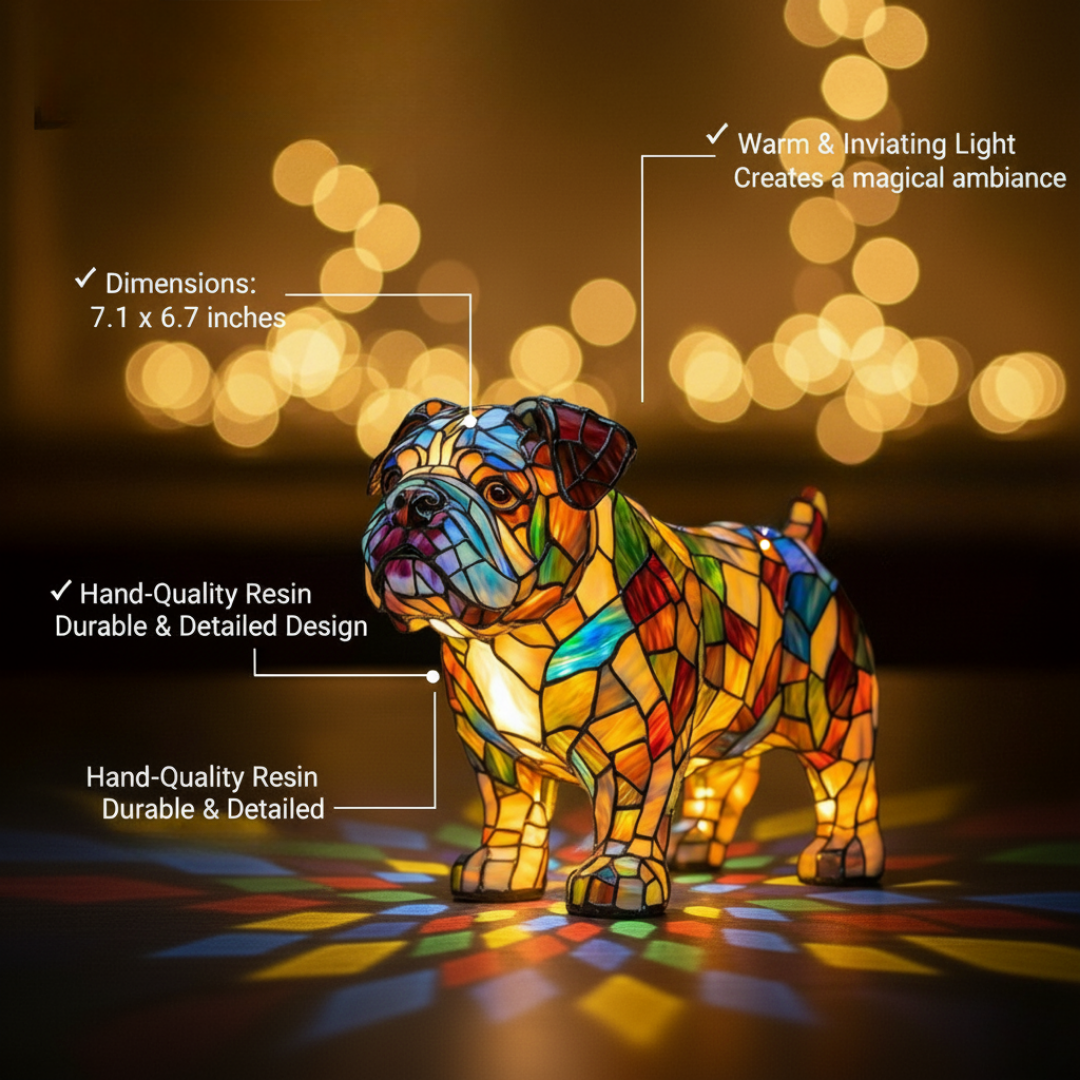 Bulldog Strides – Lampada Artistica