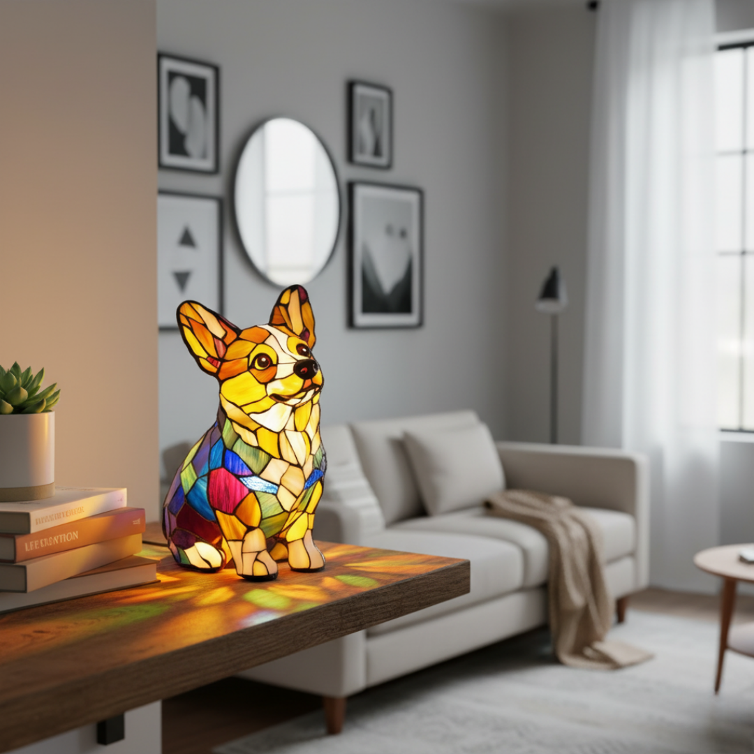 Corgi Grazioso del Bagliore Eterno – Lampada Decorativa