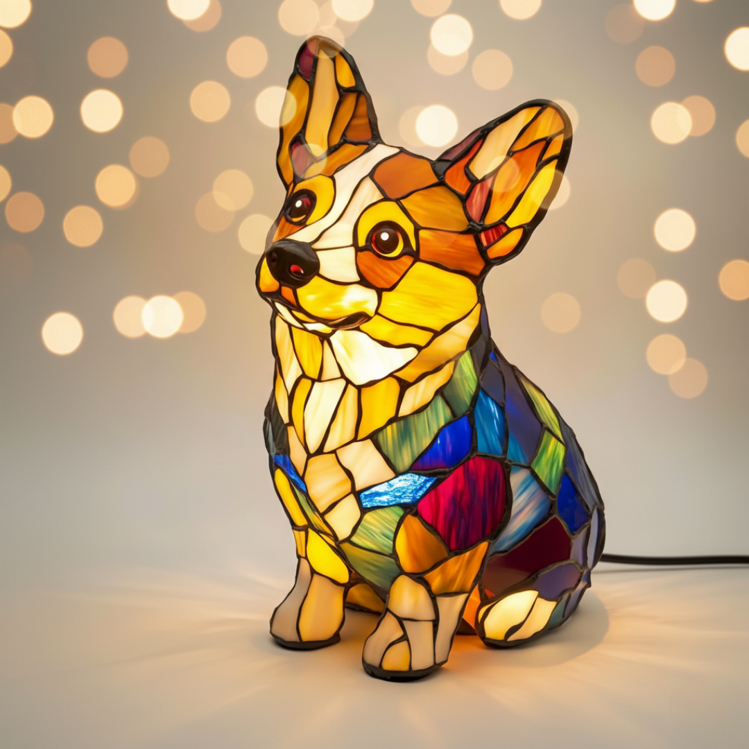 Corgi della Felicità – Lampada Artigianale