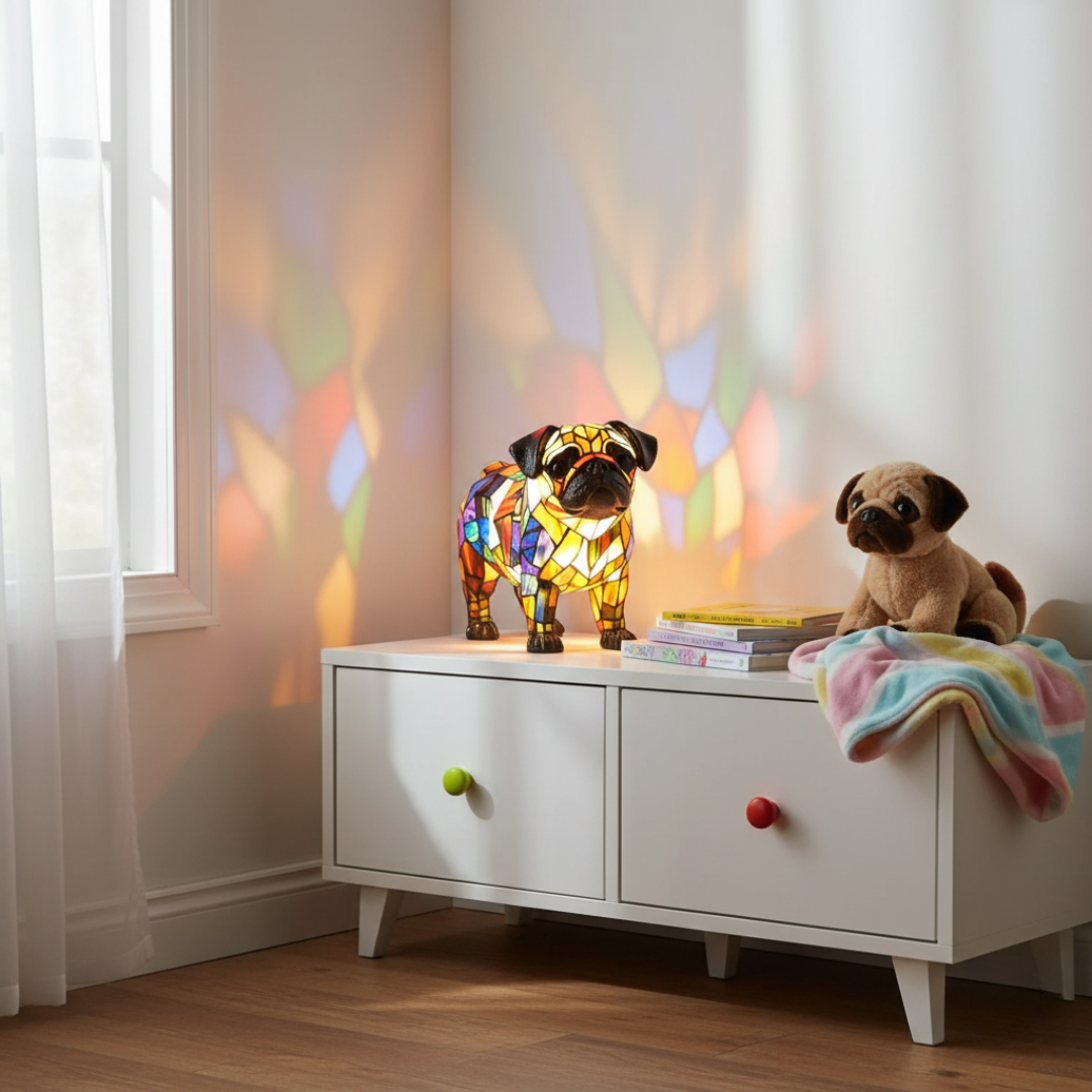 Pug Pippa del Bagliore Eterno e del Caldo Focolare