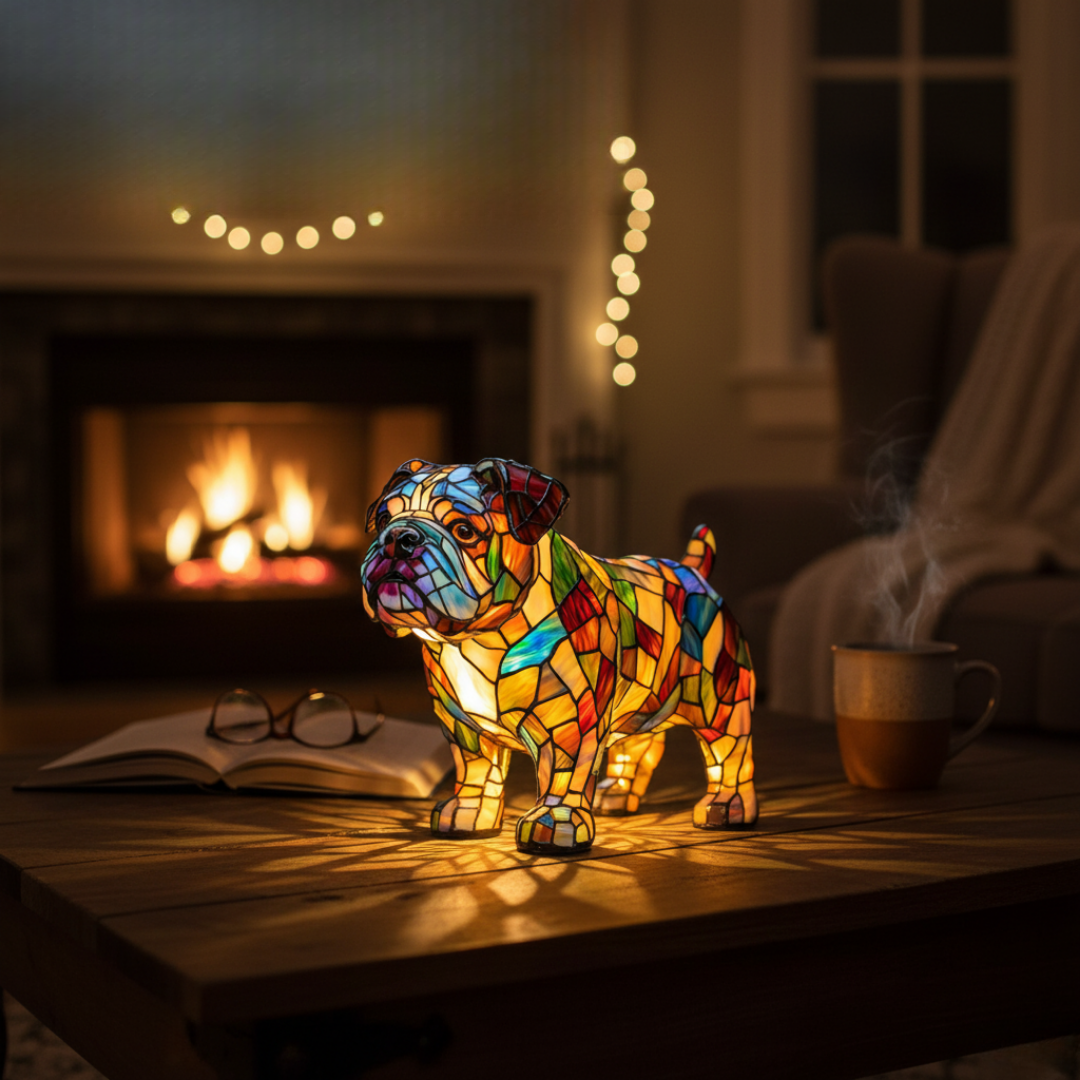 Bulldog Serenata – Guardiano della Luce Accogliente