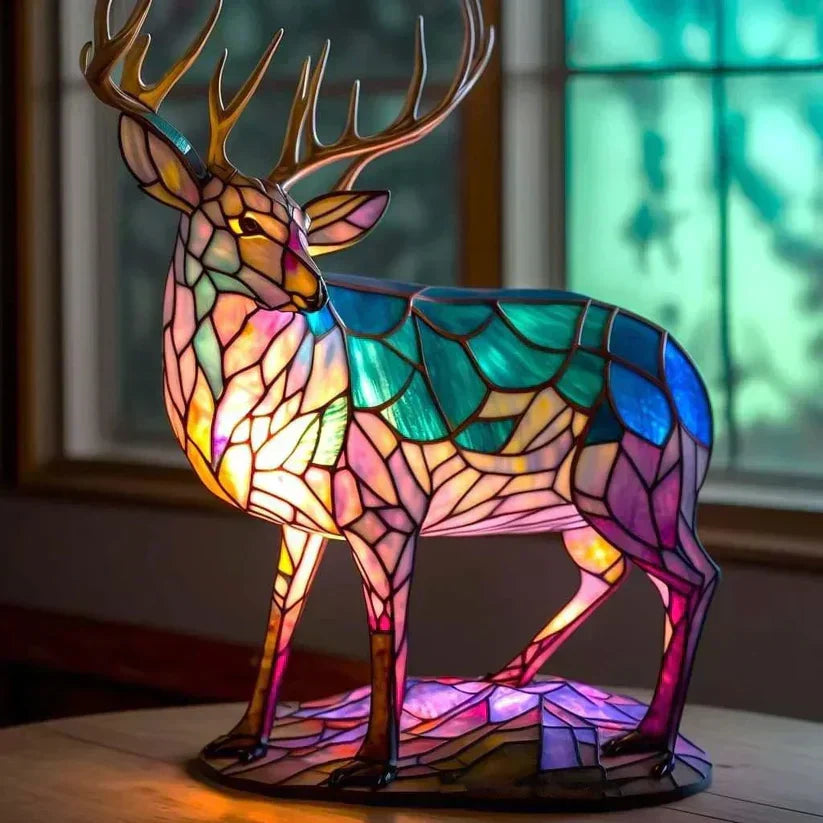 Coniglio Vivace Tibbe – Lampada Artigianale in Vetro Colorato