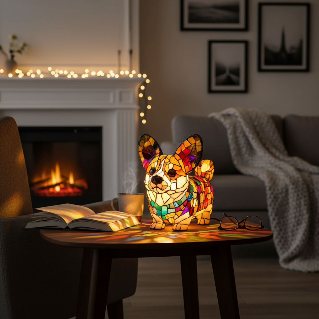 Corgi Radiante – Lampada Artigianale
