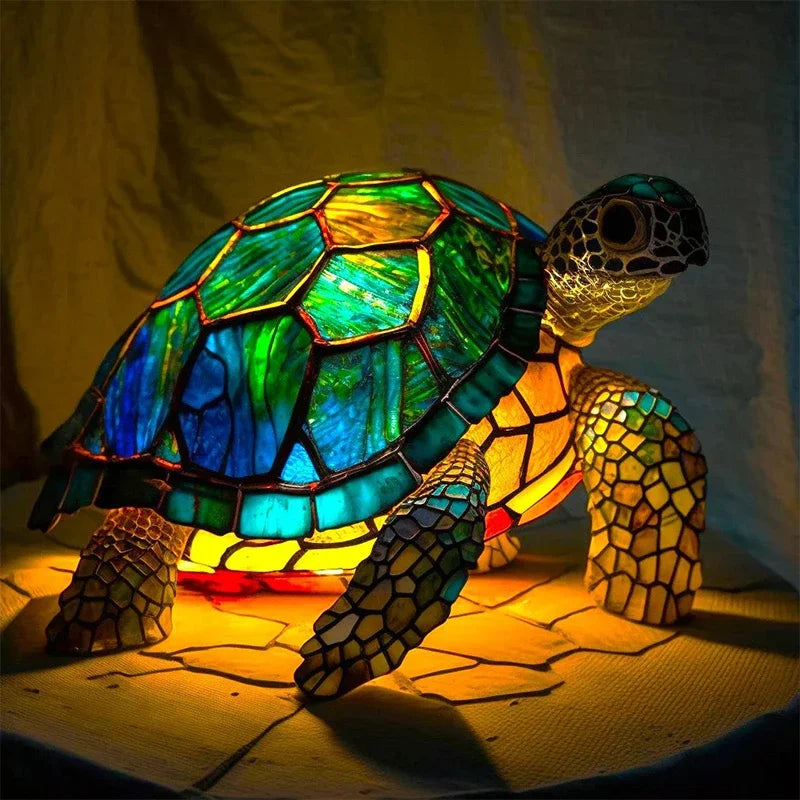 Tartaruga Molokai, l'Essenza – Lampada Artigianale in Vetro Colorato