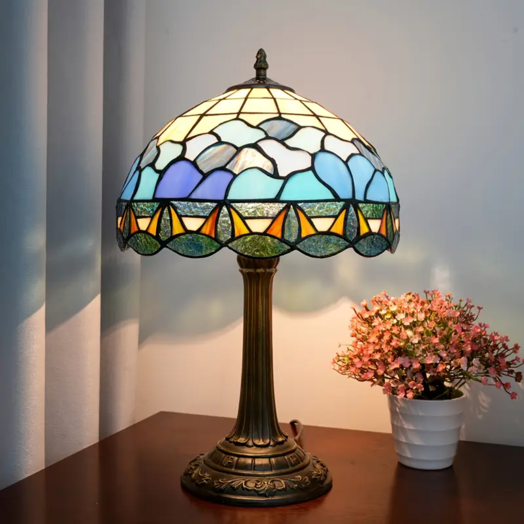 Rose Vibranti – Lampada Artigianale in Vetro Colorato